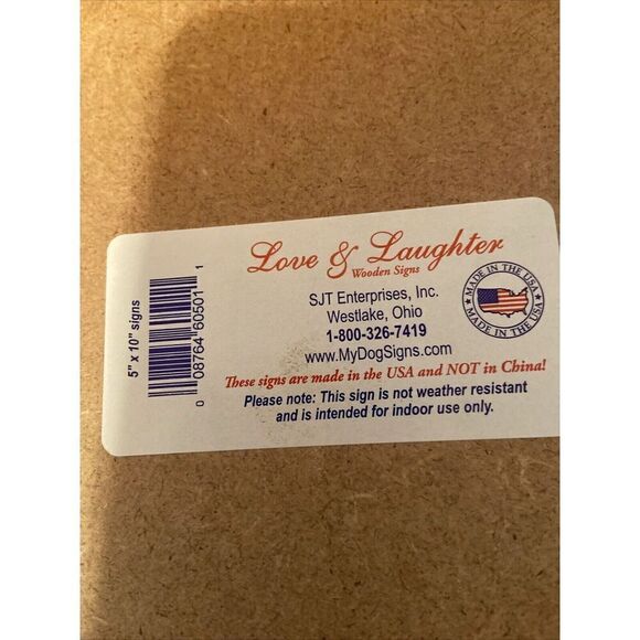 Two Love And Laughter A House Is Not A Home Without A Bichon Plaque 5” By 10” - Picture 4 of 10